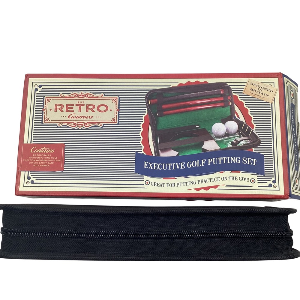 Retro Games Executive Golf Putting‎ Set Portable Travel Practice Kit